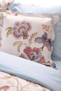 Clearance Pip Studio Quadratisches Zierkissen Cece Fiore S Weis