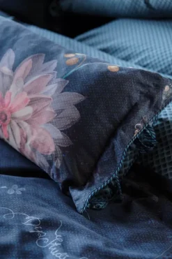 Discount Pip Studio Rechteckige Zierkissen Lang Tokyo Bouquet Dunkel Blau