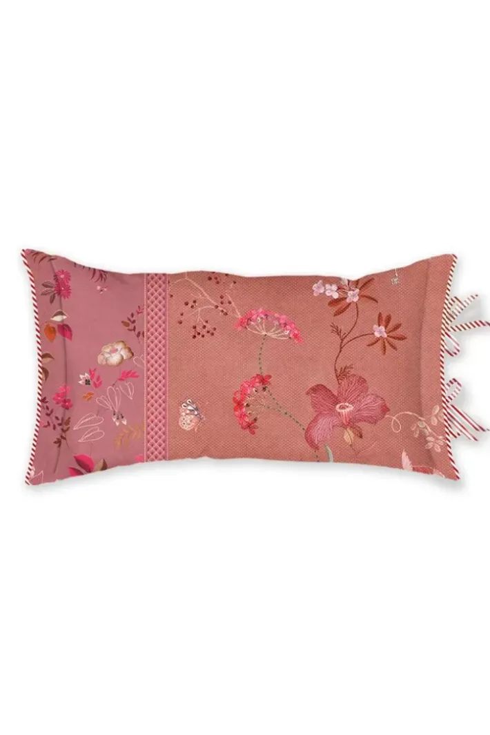 Pip Studio Rechteckige Zierkissen Tokyo Bouquet /Terra Rosa