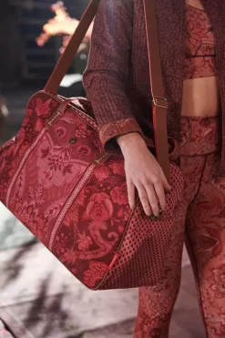Discount Pip Studio Reisetasche Medium Kyoto Festival Dunkel Rosa