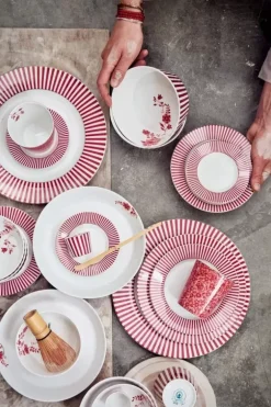 New Pip Studio Royal Stripes Essteller Dunkel 26.5Cm Rosa