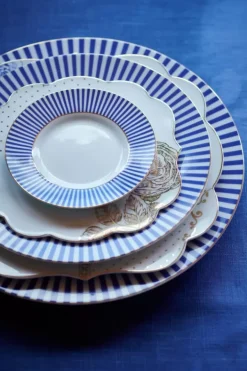 Discount Pip Studio Royal Stripes Gebäckteller 17 Cm Blau