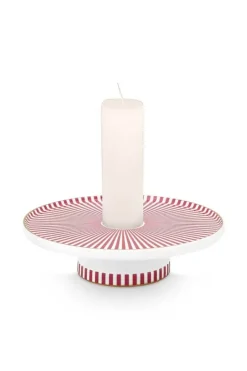 Pip Studio Royal Stripes Kerze Schale 14Cm Rosa