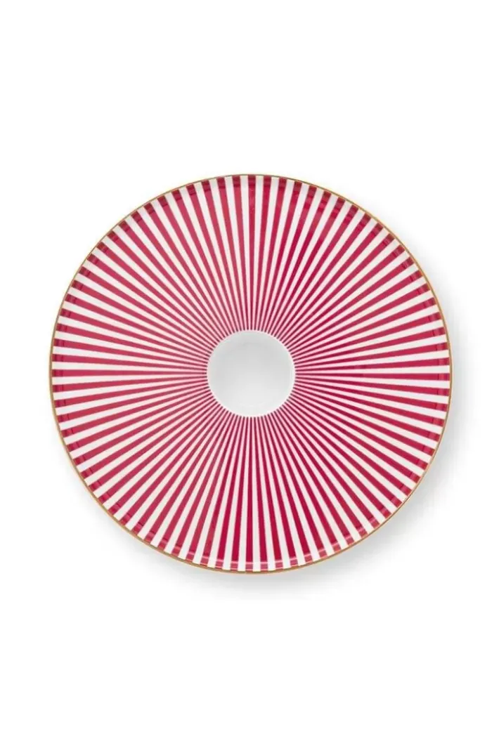 Pip Studio Royal Stripes Kerze Schale 14Cm Rosa