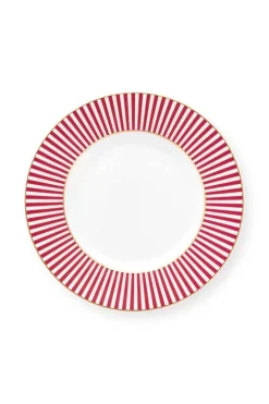 Discount Pip Studio Royal Stripes Petit Four Dunkelrosa 12Cm