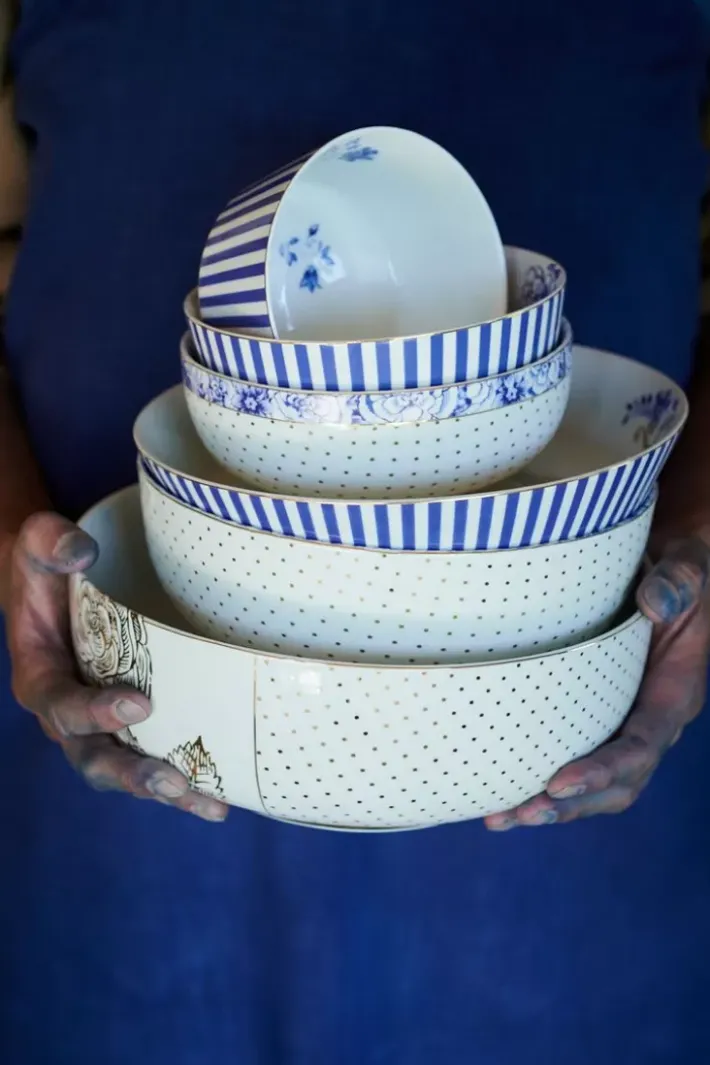 Best Pip Studio Royal Stripes Schale 15 Cm Blau