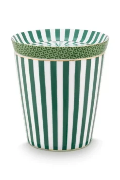 Online Pip Studio Royal Stripes Tasse & Teebeutelablage Grun