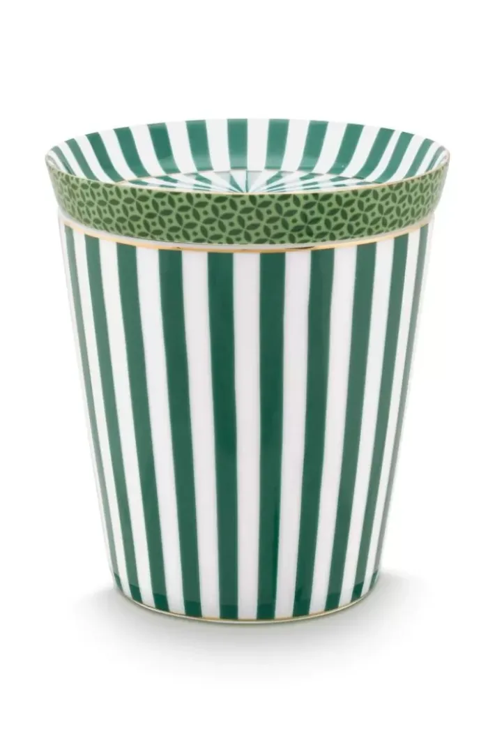 Online Pip Studio Royal Stripes Tasse & Teebeutelablage Grun