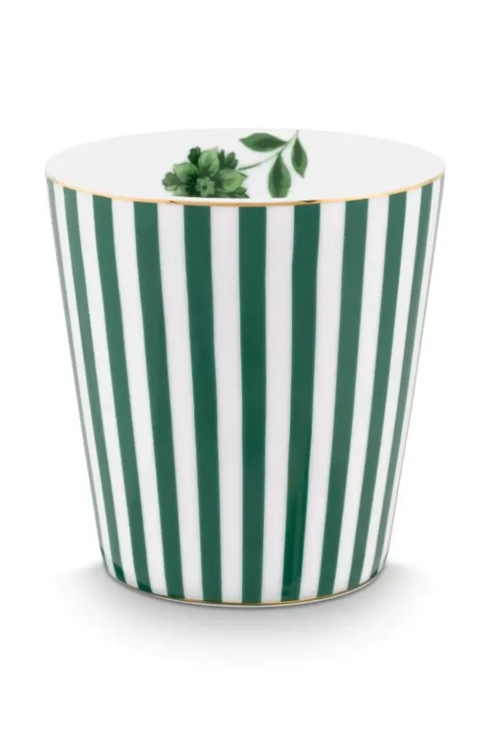 Online Pip Studio Royal Stripes Tasse & Teebeutelablage Grun