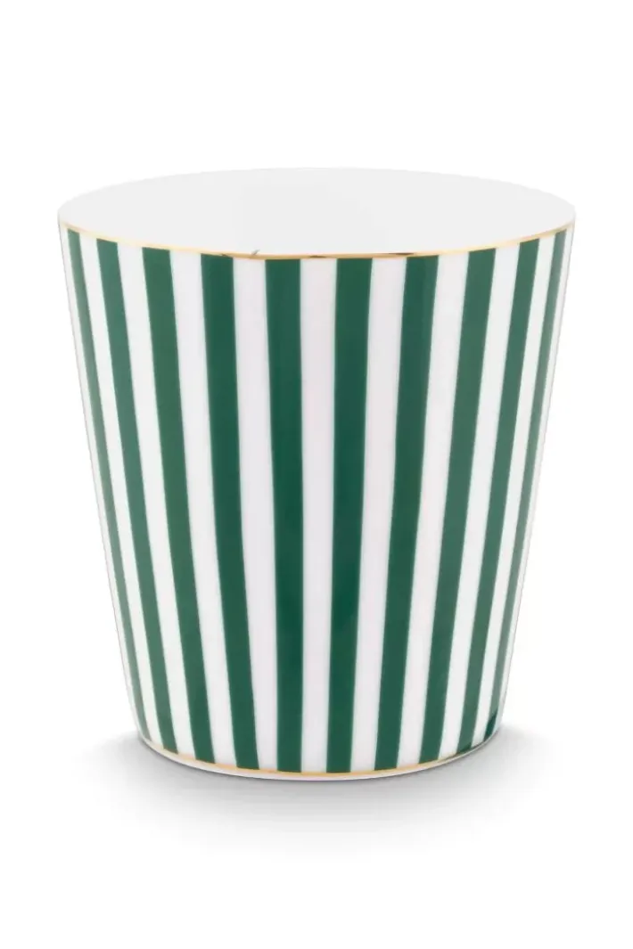 Online Pip Studio Royal Stripes Tasse & Teebeutelablage Grun