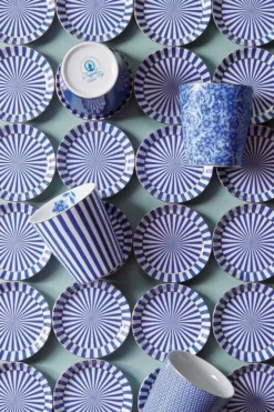 Hot Pip Studio Royal Stripes Tasse & Teebeutelablage Blau