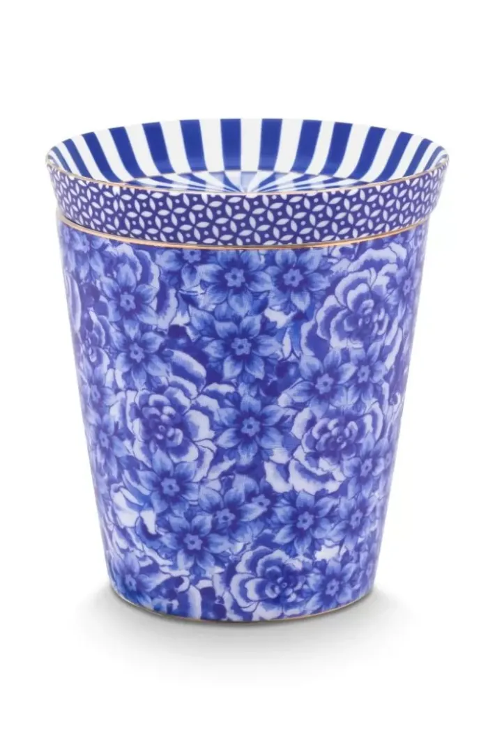 New Pip Studio Royal Stripes Tasse Blumen & Teebeutelablage Blau