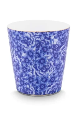 New Pip Studio Royal Stripes Tasse Blumen & Teebeutelablage Blau