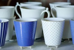 Sale Pip Studio Royal Stripes Tasse Dots S Weis