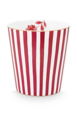 Outlet Pip Studio Royal Stripes Tasse Dunkel Rosa