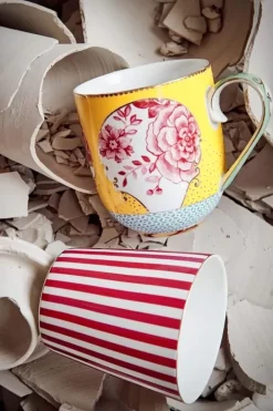 Outlet Pip Studio Royal Stripes Tasse Dunkel Rosa