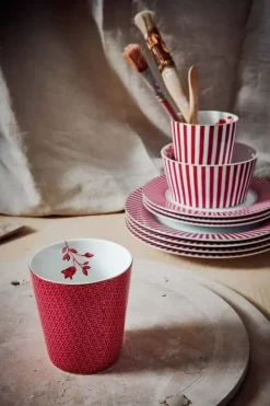 Pip Studio Royal Stripes Tasse Fliesen Dunkel Rosa