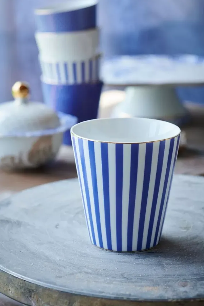Discount Pip Studio Royal Stripes Tasse Klein Blau