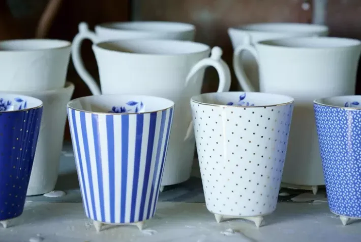 Discount Pip Studio Royal Stripes Tasse Klein Blau