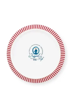 Clearance Pip Studio Royal Stripes Tiefer Teller Dunkelrosa 21.5Cm