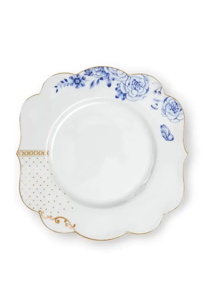 Pip Studio Royal White Frühstücksteller Golden Dots 23,5 Cm