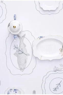 Hot Pip Studio Royal White Oval Servierschale 40 Cm