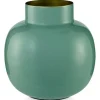 Hot Pip Studio Runde Metall Vase 25 Cm Grun