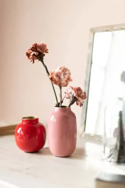 Discount Pip Studio Runde Mini Vase 10 Cm Rot