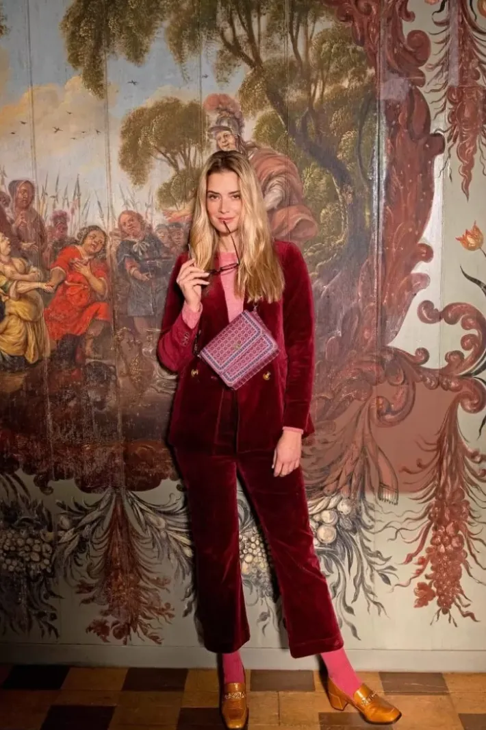 Hot Pip Studio Schultertasche Klein Clover Rosa