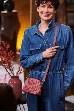 Outlet Pip Studio Schultertasche Klein Suki Dunkel Rosa