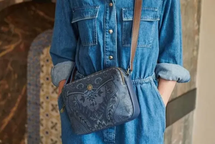 Clearance Pip Studio Schultertasche Medium Kyoto Festival Blau