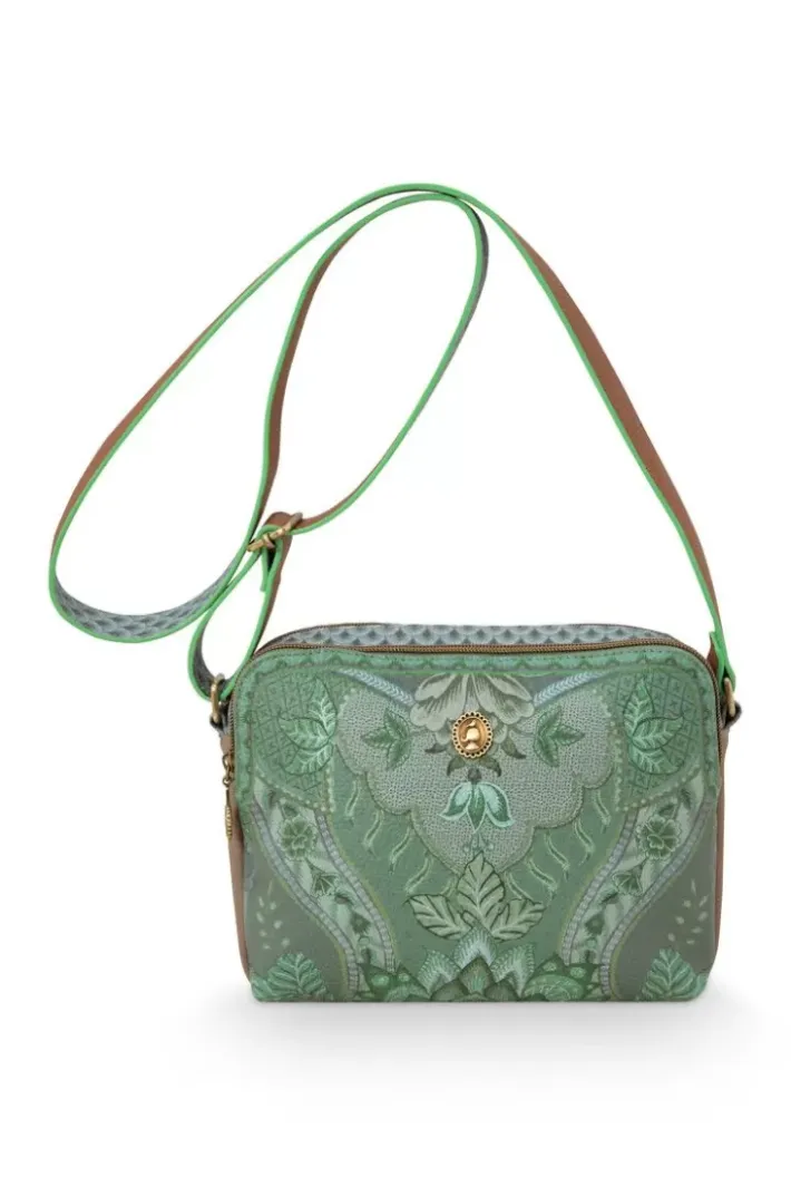 Hot Pip Studio Schultertasche Medium Kyoto Festival Grun