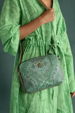 Hot Pip Studio Schultertasche Medium Kyoto Festival Grun