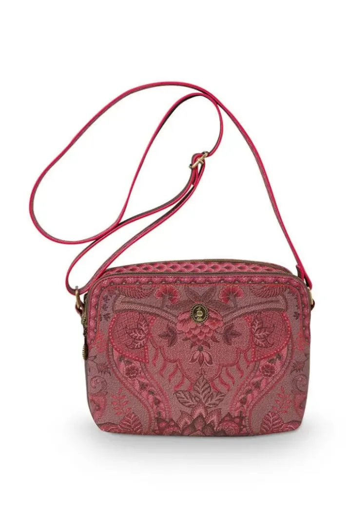 Discount Pip Studio Schultertasche Medium Kyoto Festival Dunkel Rosa