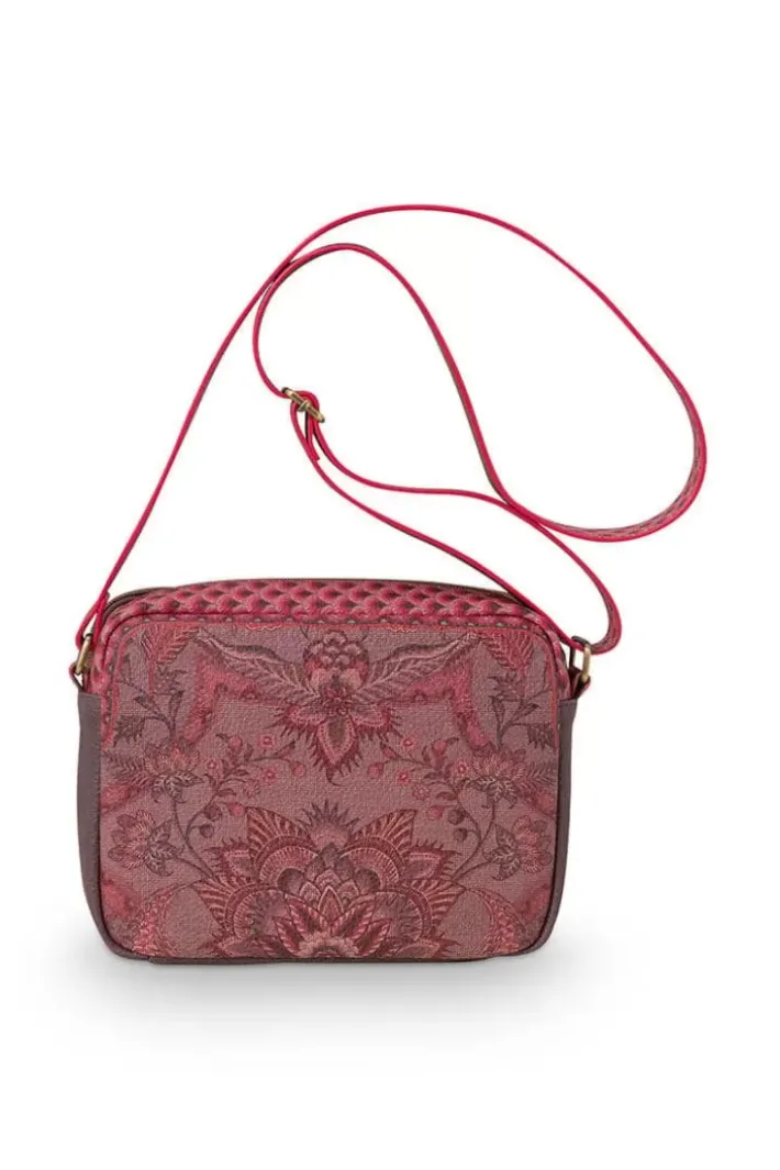 Discount Pip Studio Schultertasche Medium Kyoto Festival Dunkel Rosa
