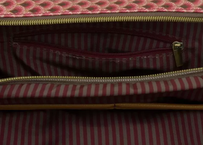 Discount Pip Studio Schultertasche Medium Kyoto Festival Dunkel Rosa