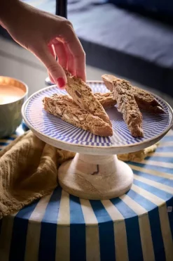 Outlet Pip Studio Servierschale Weis/Blau 22 Cm