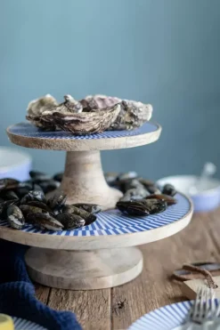 Outlet Pip Studio Servierschale Weis/Blau 22 Cm