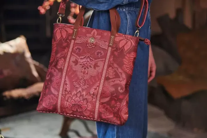 New Pip Studio Tasche Rechteckig Kyoto Festival Dunkel Rosa