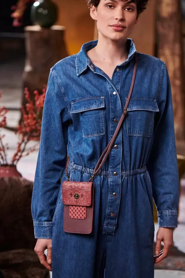 Hot Pip Studio Telefontasche Kyoto Festival Dunkel /Khaki Rosa