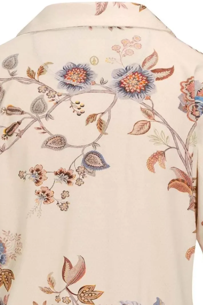 Hot Pip Studio Top Kurze Armel Cece Fiore Weis