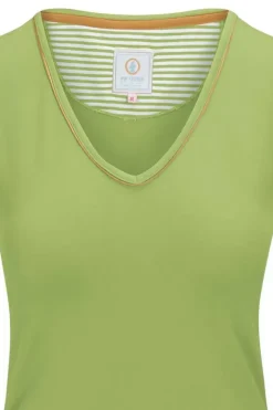 Pip Studio Top Kurze Armel Solid Hell Grun