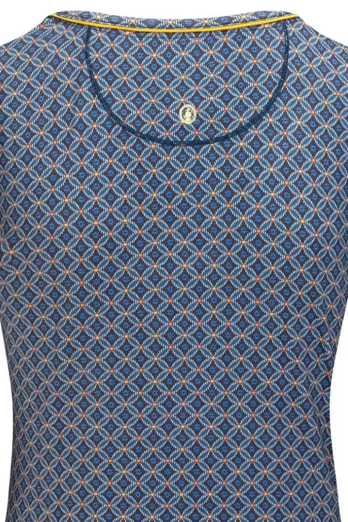 Outlet Pip Studio Top Kurze Armel Tegola Blau