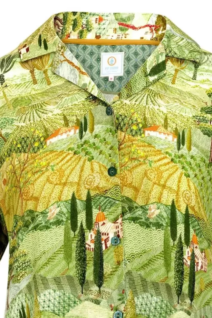 Clearance Pip Studio Top Kurze Armel Toscana Grun