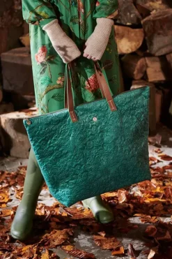 Hot Pip Studio Tragetasche Samt Quiltey Days Grun