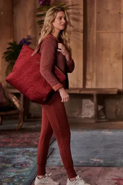 Discount Pip Studio Tragetasche Samt Quiltey Days Rot