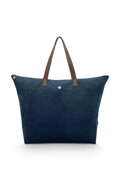 Hot Pip Studio Tragetasche Samt Quiltey Days Blau