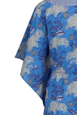 Outlet Pip Studio Tunic Flora Firenze Kobalt Blau