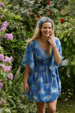 Outlet Pip Studio Tunic Flora Firenze Kobalt Blau