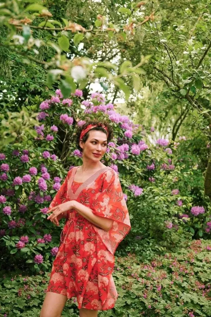 Best Pip Studio Tunic Flora Firenze Koralle Rot